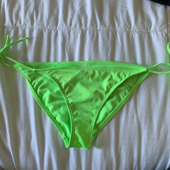 Neon Green Bikini Bottoms Size Small - Picture 1 of 4